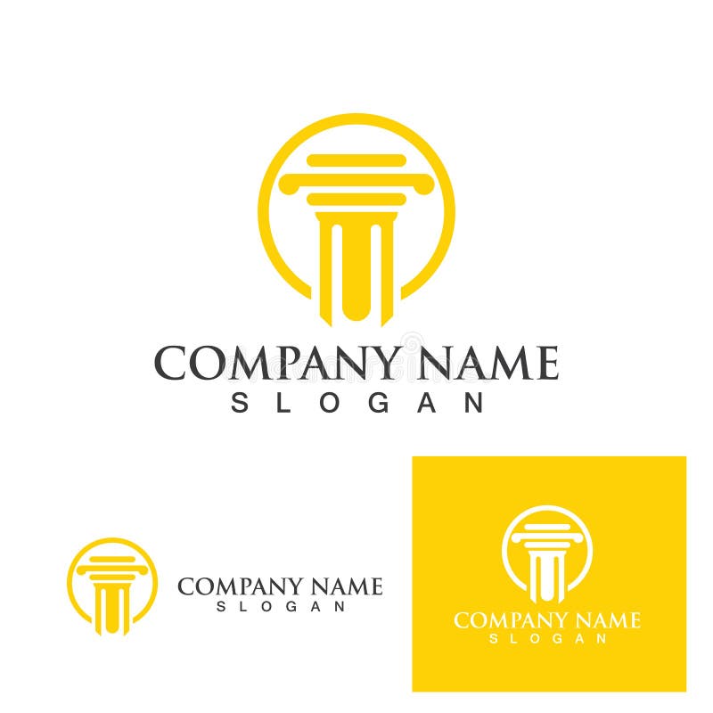Pillar Logo and Symbol Vector Template Logo Vector Stock Vector