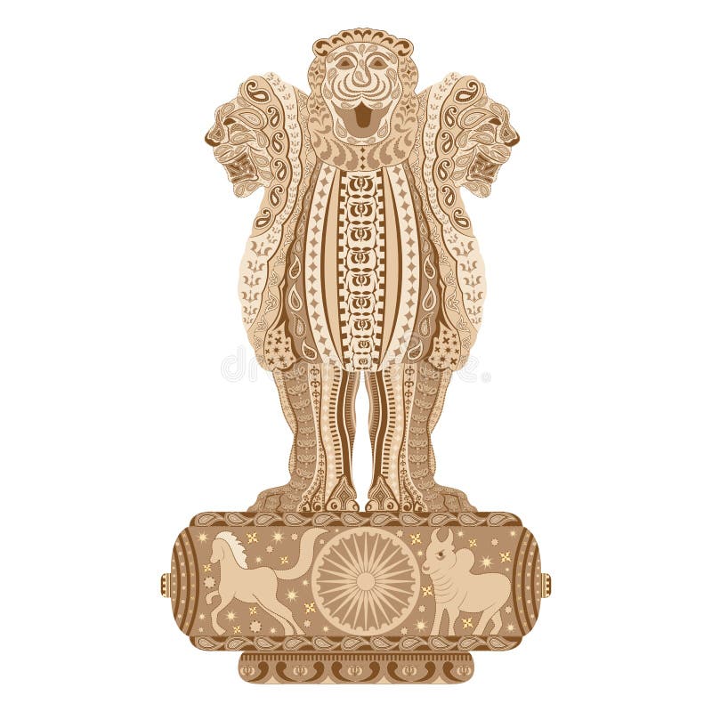India Drawing, Lion Capital Of Ashoka, Sarnath Museum, State Emblem Of  India, National Symbols Of India, National Emblem, State Emblem Of  Pakistan, Line Art transparent background PNG clipart | HiClipart