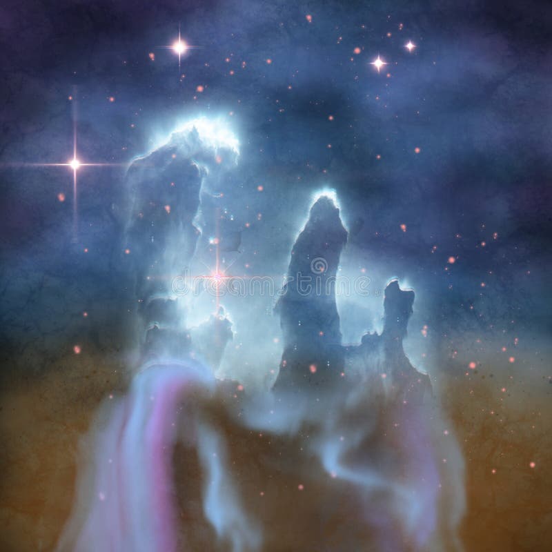 Pillars of Creation Supernova Core Pulsar Neutron Star Stock
