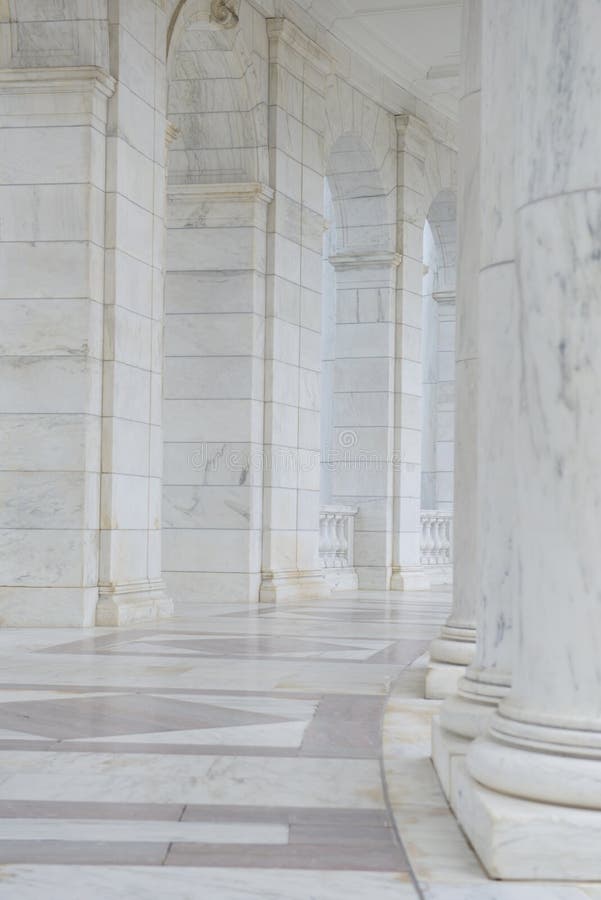 Pillars in Hallway