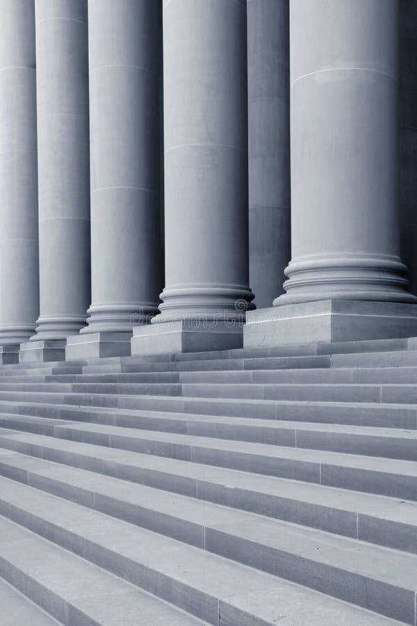 Pillars and stairs