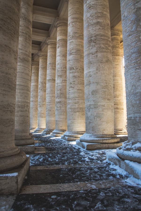 The Vatican pillars editorial stock image. Image of artistic 19687384