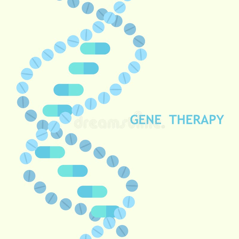 Pillole del DNA di terapia genica royalty illustrazione gratis Pillole del DNA di terapia genica royalty illustrazione gratis