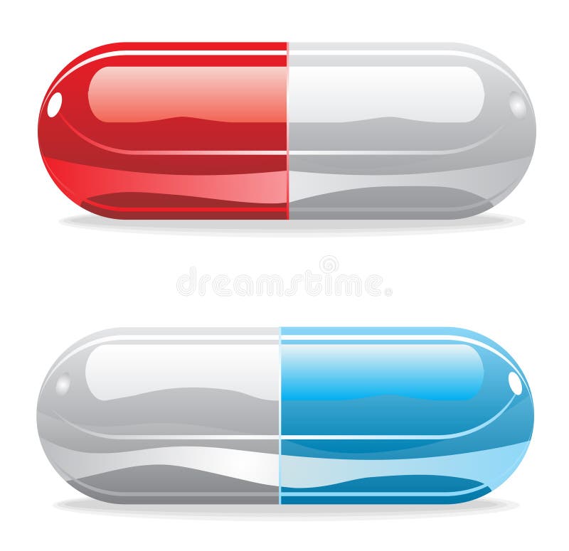 Pillole in rosso ed in blu