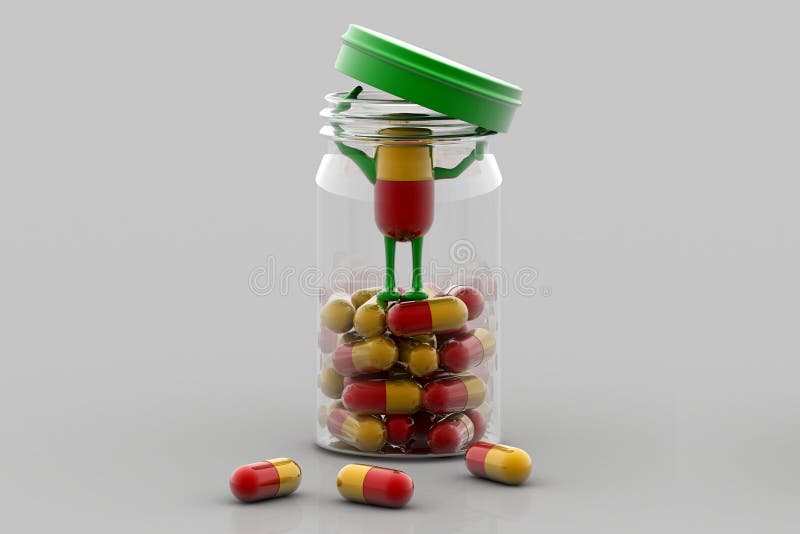 Pills and bottle