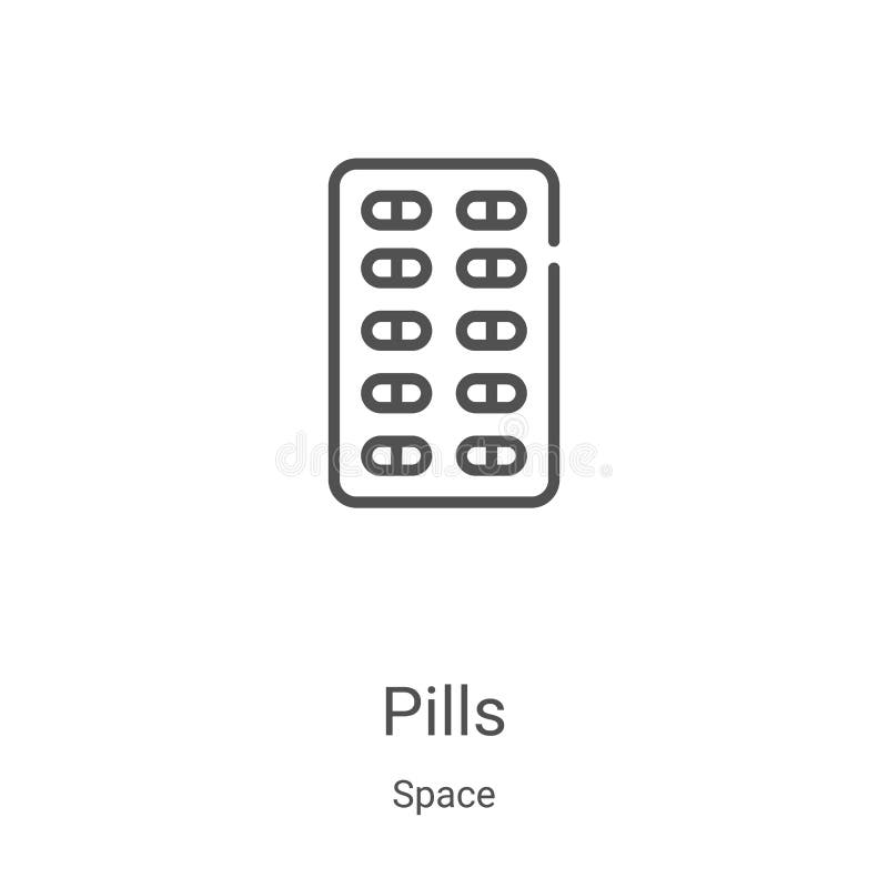 Space Capsule Icon Vector from Space Collection. Thin Line Space