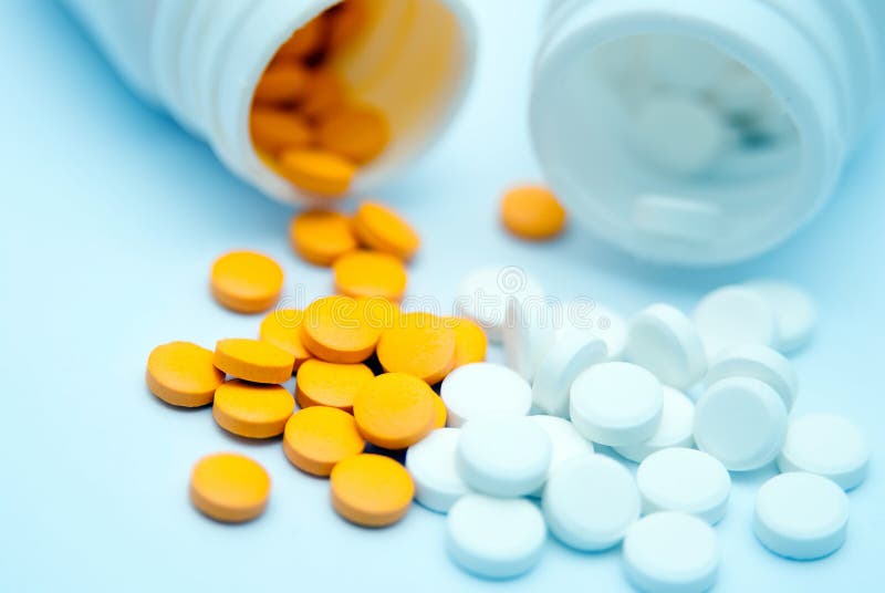 Pills and Opening Medicine Bottle Stock Image Image of cure, pills