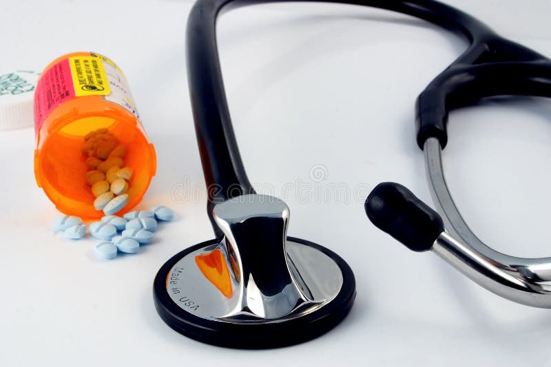 Pills and Stethoscope