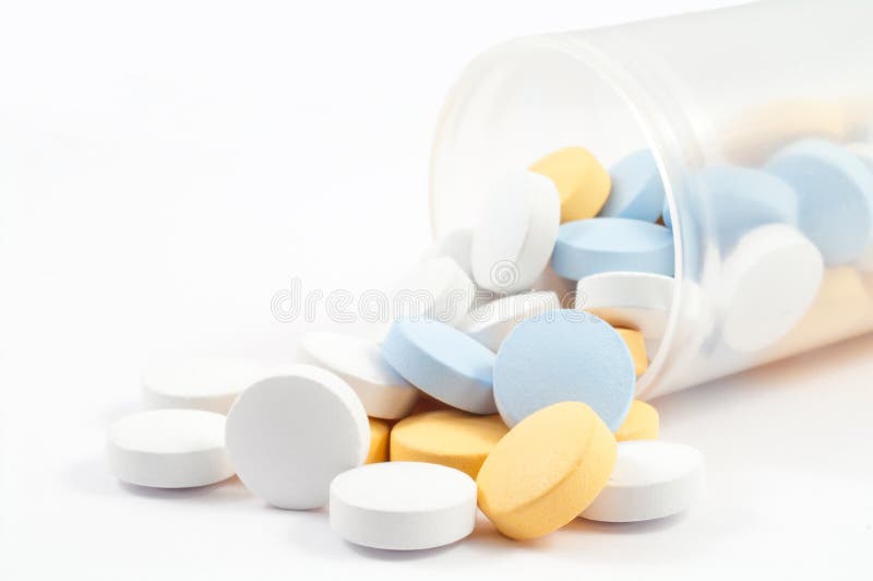 Pills on white