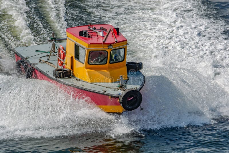 Pilot boat at sea royalty free stock images Pilot boat at sea royalty free stock images
