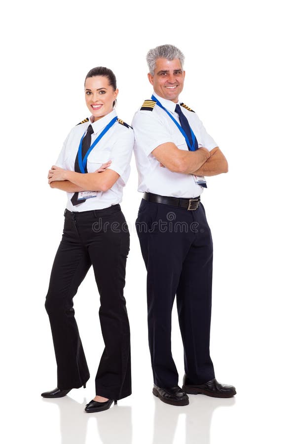 Pilot and copilot stock photo. Image of posing 32449256