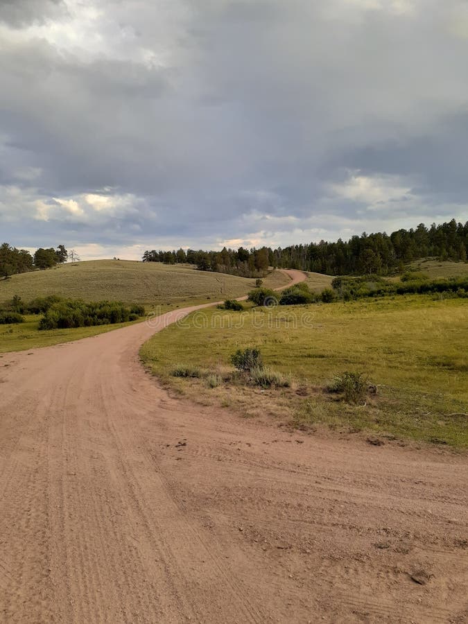 Pilot Hill Road Scenic Drive Cheyenne, Wyoming Stock Image Image of