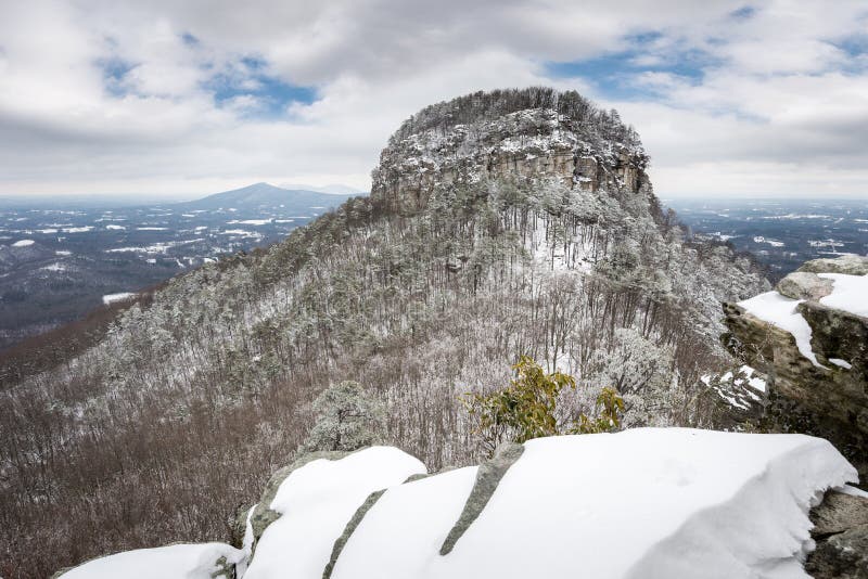 Pilot MountainWinter stock photo. Image of cliffs, pilot 51811802