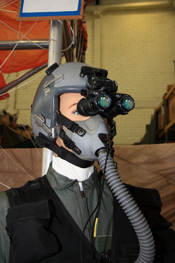 Pilot with night vision goggles