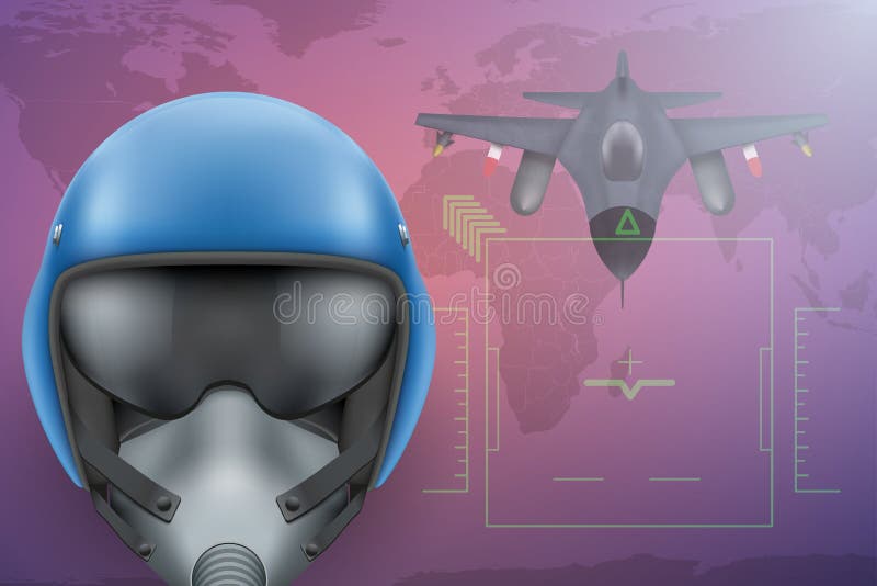 Pilot- vektorbakgrund för militär royaltyfri illustrationer Pilot- vektorbakgrund för militär royaltyfri illustrationer