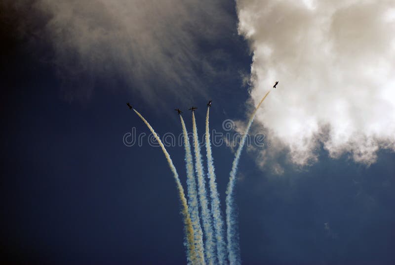 Pilotage group airplanes at MAKS International Aerospace Salon MAKS-2017