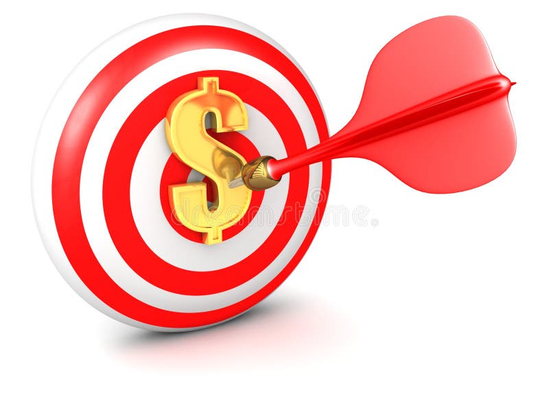 Piltjurar synar guld- dollarsymbol stock illustrationer Piltjurar synar guld- dollarsymbol stock illustrationer