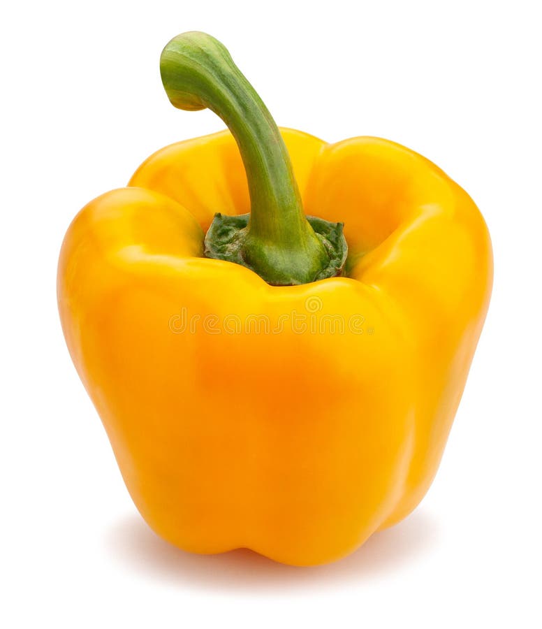 Pimenta amarela imagem de stock