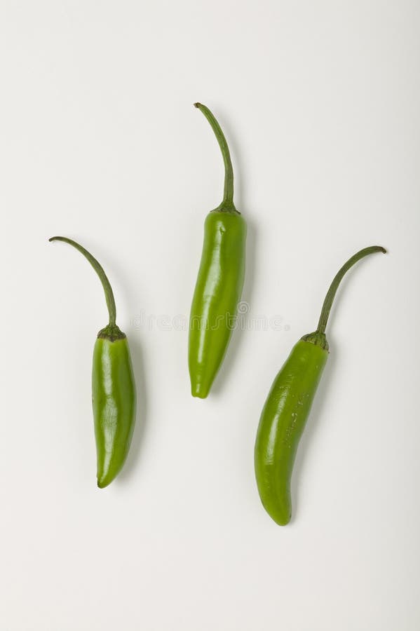 Pimento Serrano imagens de stock