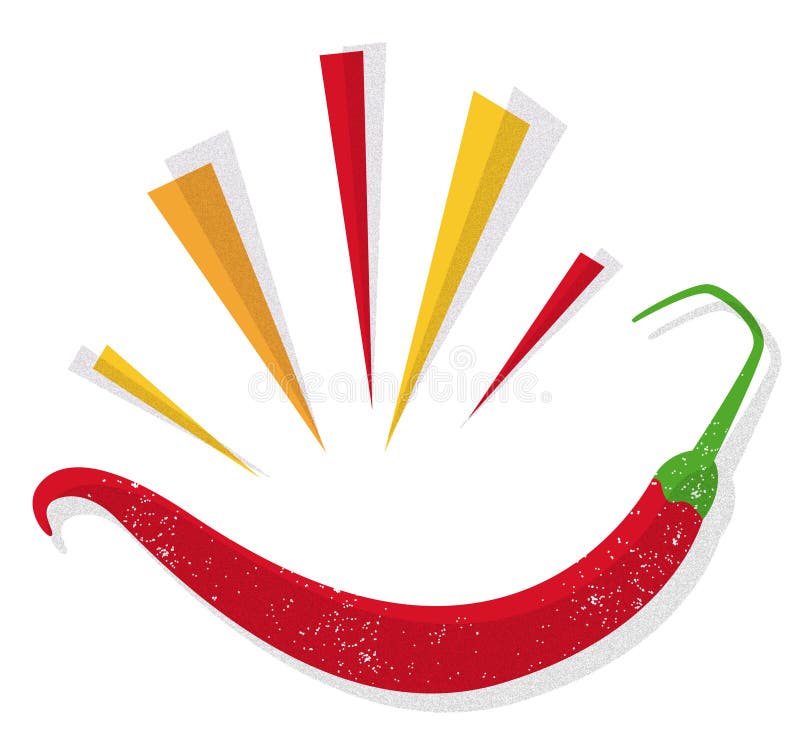 Pimenta de pimentão vermelho ilustração do vetor Pimenta de pimentão vermelho ilustração do vetor