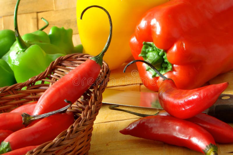 Pimientos imagen de archivo
