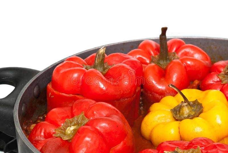 Pimientos rellenos foto de archivo libre de regalías