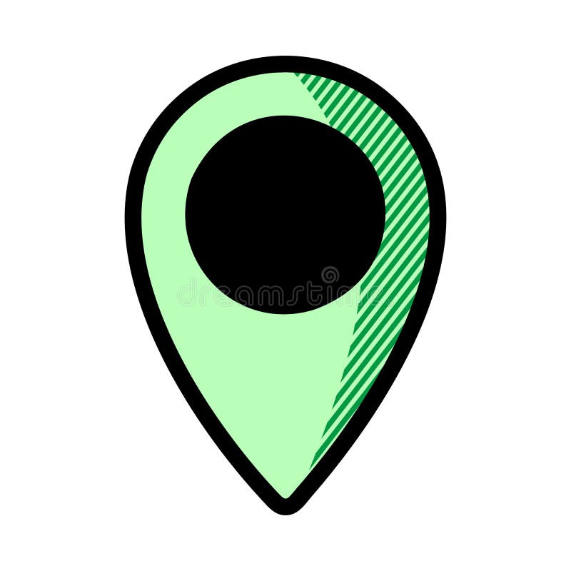 Pin Drop Icon. Pin Point Icon. Geolocation Sign or Symbol Stock Vector