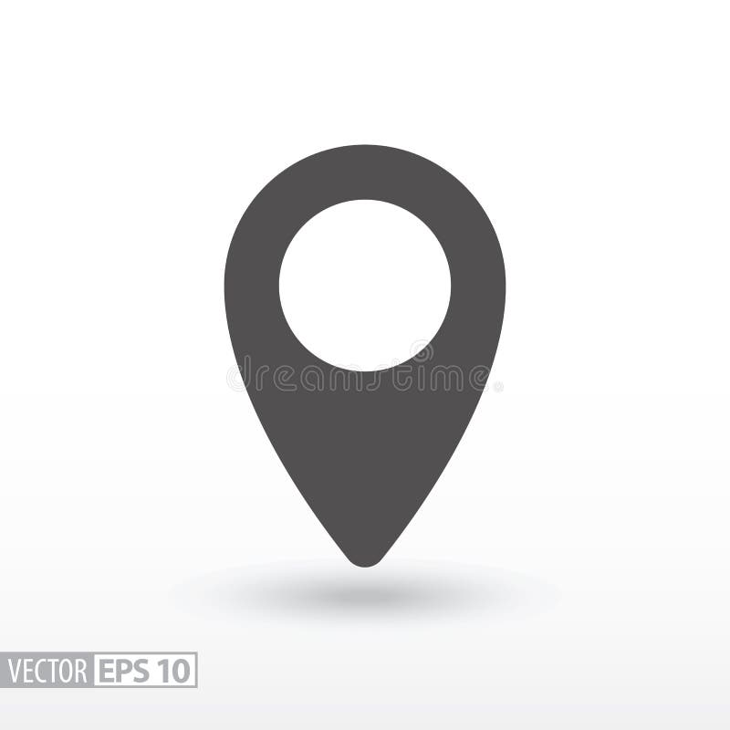 Pin location - flat icon