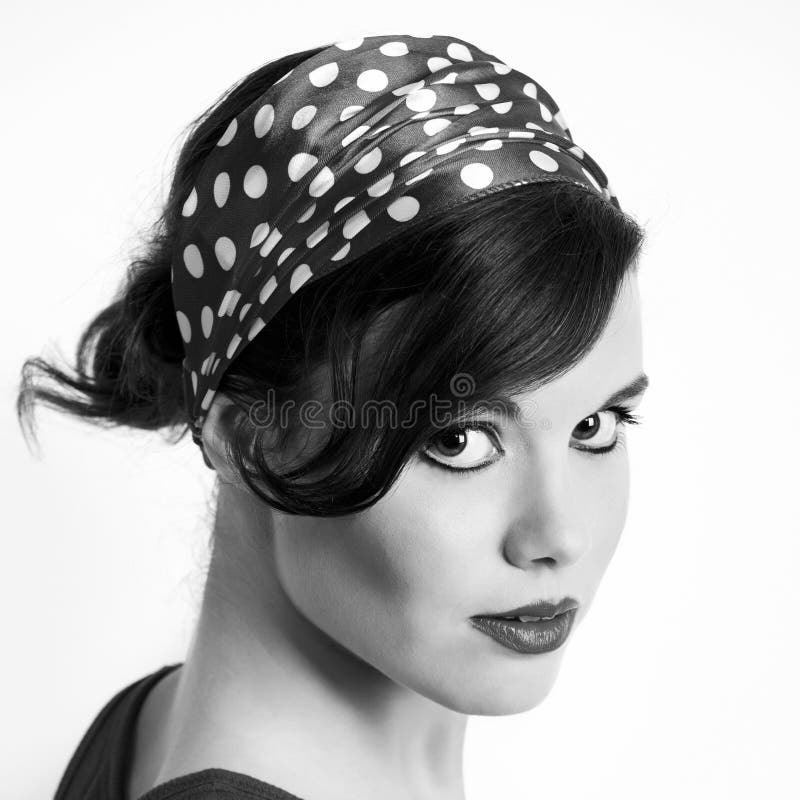 Pinup girl stock image. Image of female, attractive 18384199