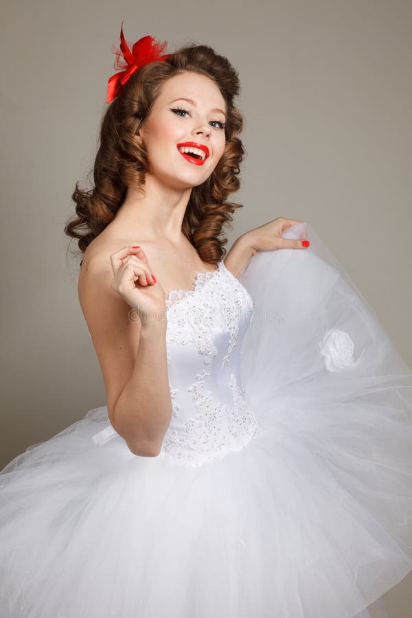 Gorgeous Pin Up Bride Stock Image Image Of Hair Closeup 38349769