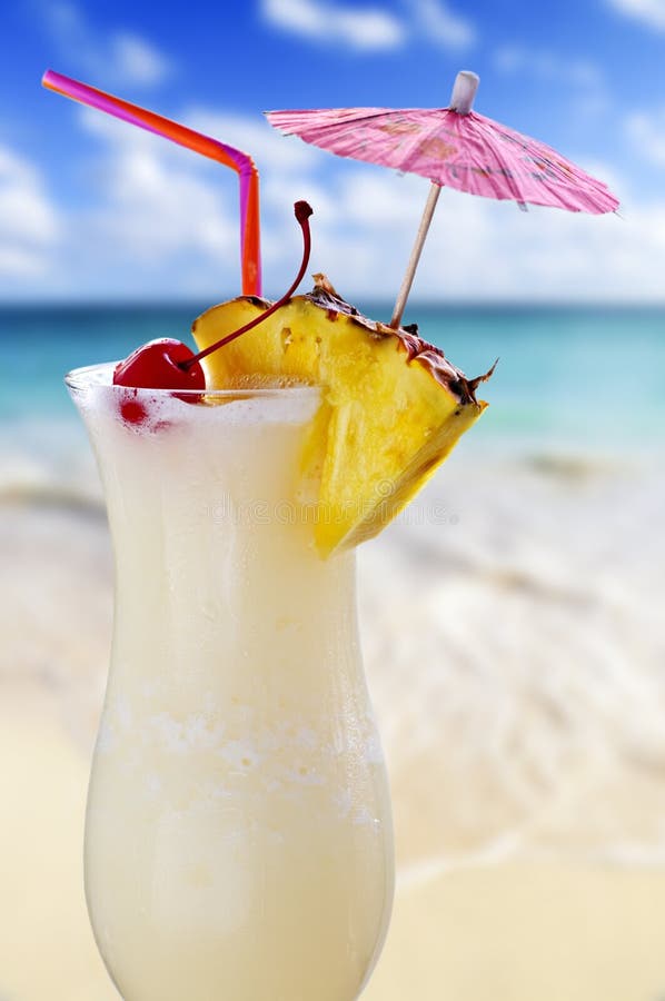Pina colada cocktail stock photo. Image of beverage, blended 11896774