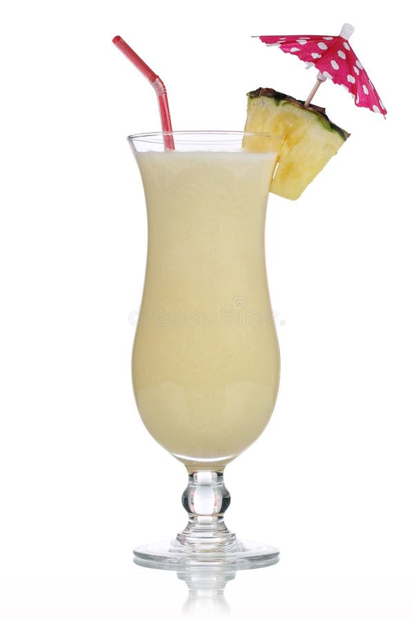 Pina Colada Cocktail isolerade royaltyfri foto Pina Colada Cocktail isolerade royaltyfri foto