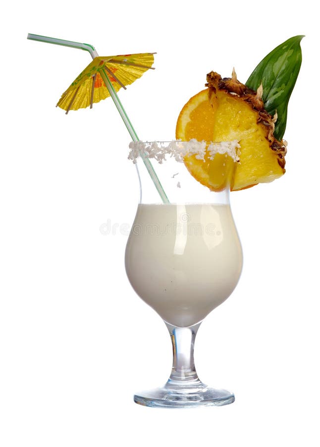 Pina Colada - Cocktail met Room stock afbeelding Pina Colada - Cocktail met Room stock afbeelding