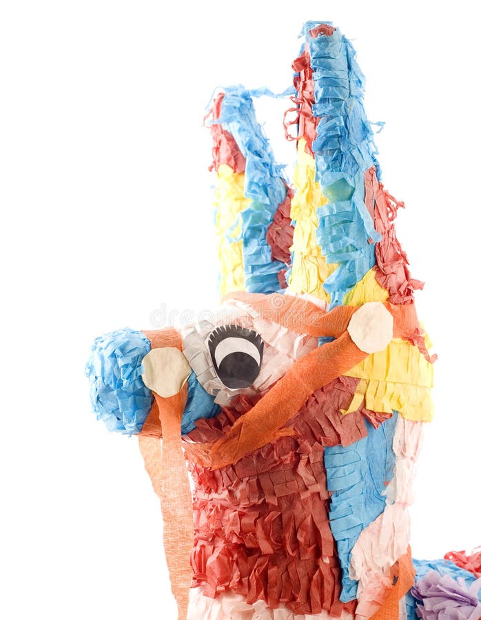 Pinata Mexicano Usado En Posadas Y Cumpleaños Foto de archivo - Imagen de  colorido, blanco: 107949678