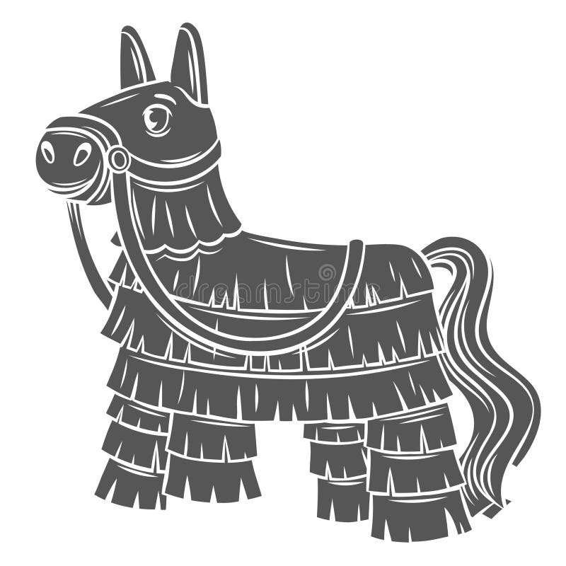 Pinata-Glyphen-Symbol stock abbildung