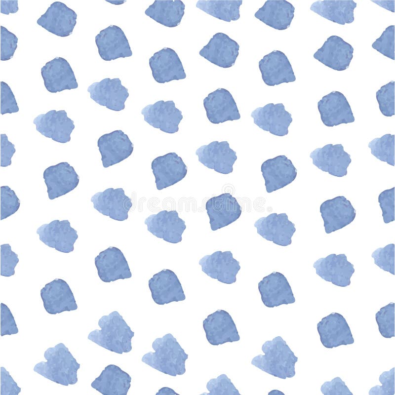 Pincelada dibujada mano azul de la acuarela inconsútil ilustración del vector Pincelada dibujada mano azul de la acuarela inconsútil ilustración del vector