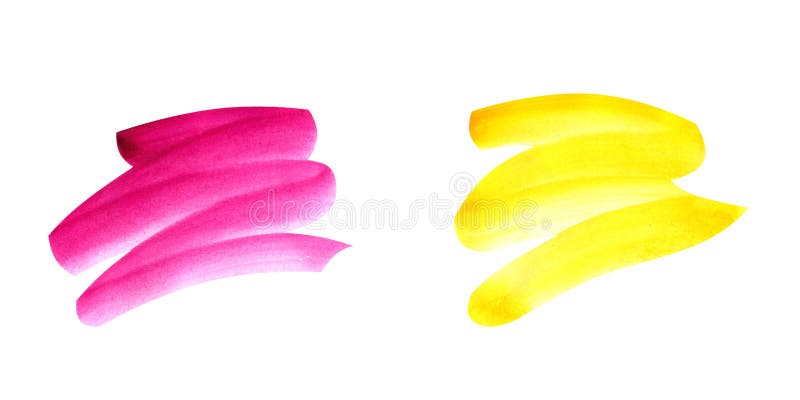 Pinceladas de la acuarela en un fondo blanco ilustración del vector Pinceladas de la acuarela en un fondo blanco ilustración del vector