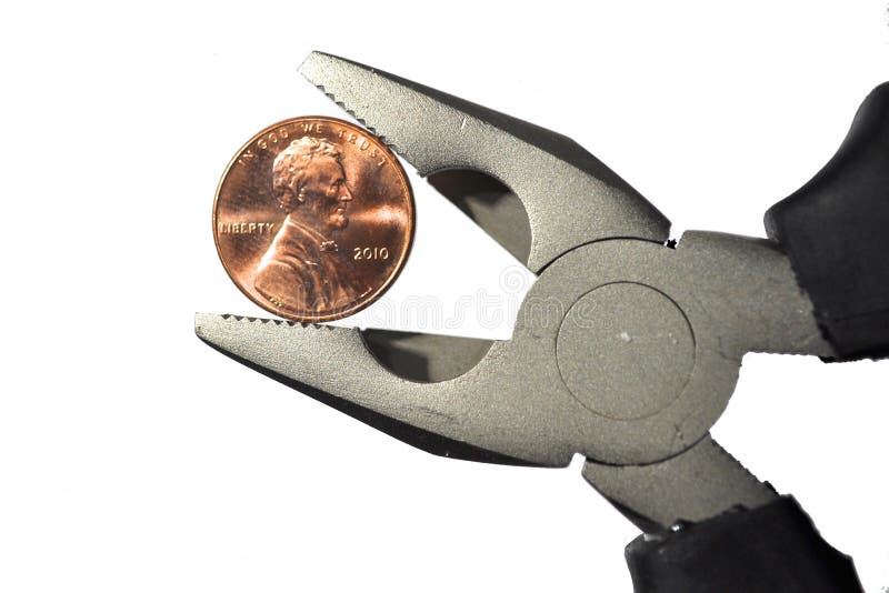 Pinch a Penny stock photo. Image of copper, grip, finance 16597822