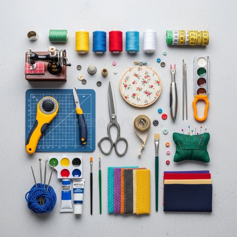 A pincushion with pins offers practicality for tailoring tasks vector illustration