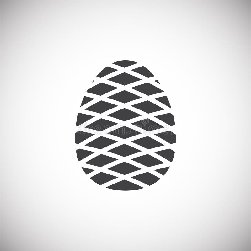Pine cone icon on background for graphic and web design. Simple illustration. Internet concept symbol for website button royalty free illustration