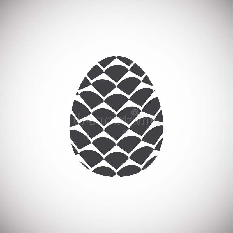 Pine cone icon on background for graphic and web design. Simple illustration. Internet concept symbol for website button vector illustration