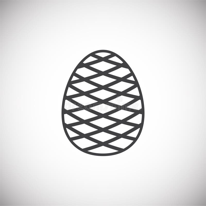 Pine cone icon on background for graphic and web design. Simple illustration. Internet concept symbol for website button royalty free illustration