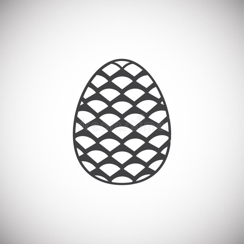 Pine cone icon on background for graphic and web design. Simple illustration. Internet concept symbol for website button vector illustration