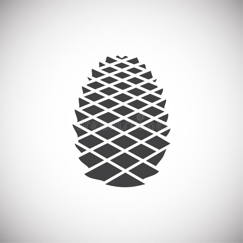 Pine cone icon on background for graphic and web design. Simple illustration. Internet concept symbol for website button vector illustration