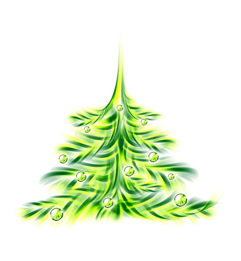 Christmas Tree Giving Hands Stock Illustration Illustration of