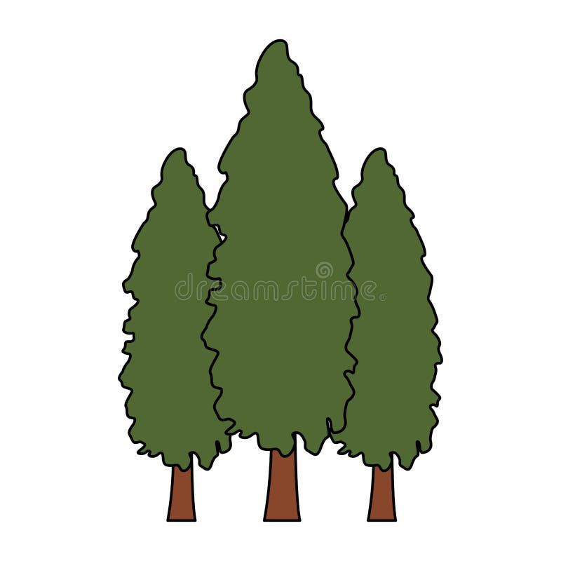 Trees icon image stock illustration