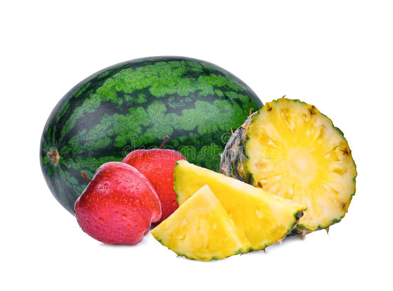 Apple, Watermelon, Orange, Grape And Banana Are Fruits Cool Effects