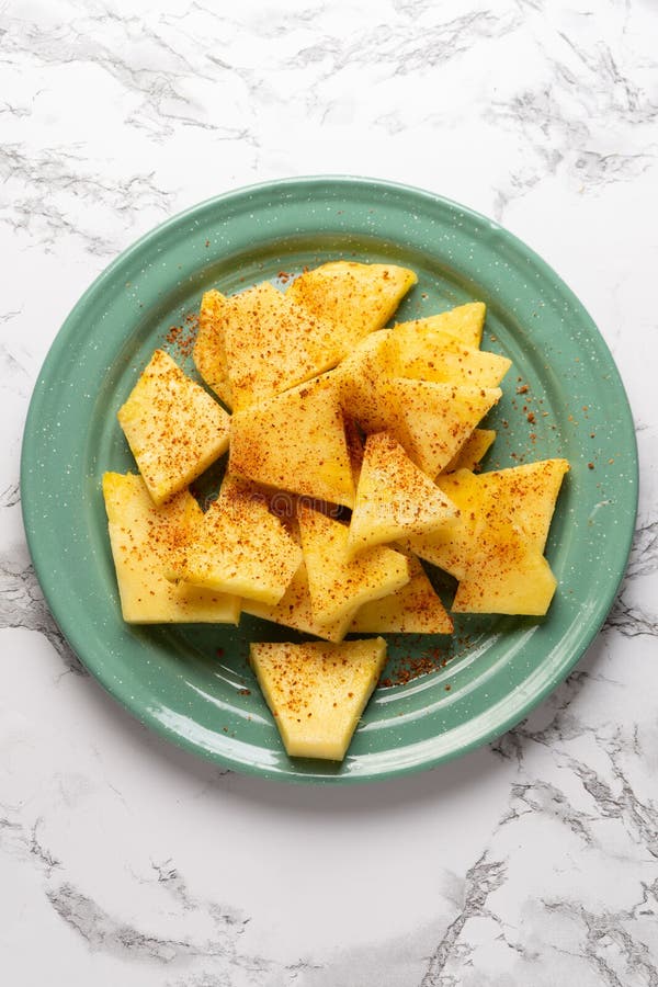Pineapple with Chili Powder. Mexican Food Stock Image Image of