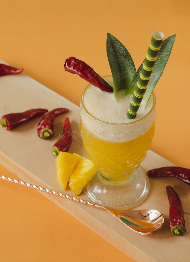 Pineapple Cocktail stock photo. Image of closeup, natural 141075576