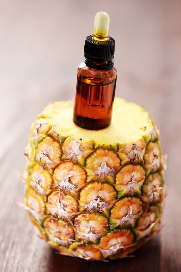 Pineapple essential oil stock photo. Image of relaxation 15873904